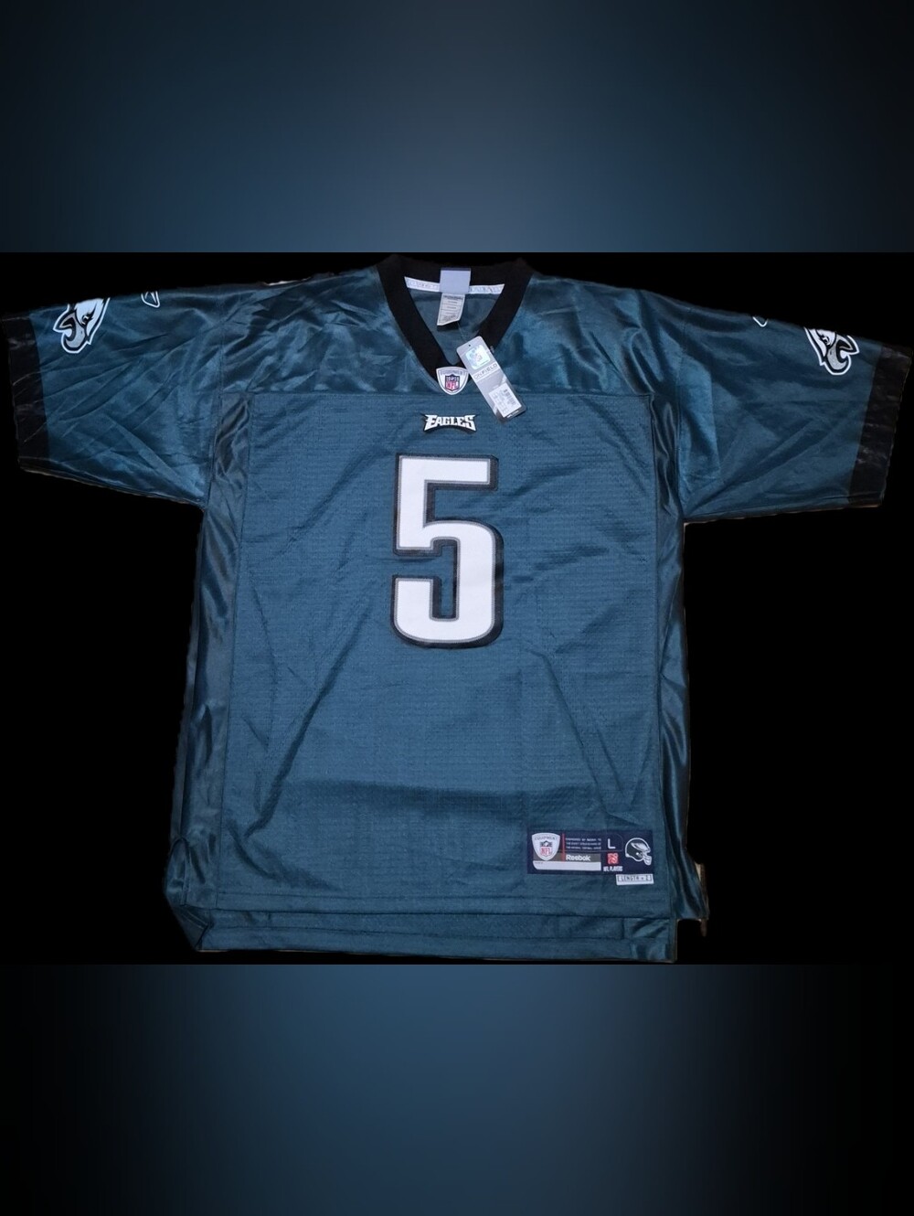 Reebok Men's Philadelphia Eagles #5 Dark Green Football Jersey